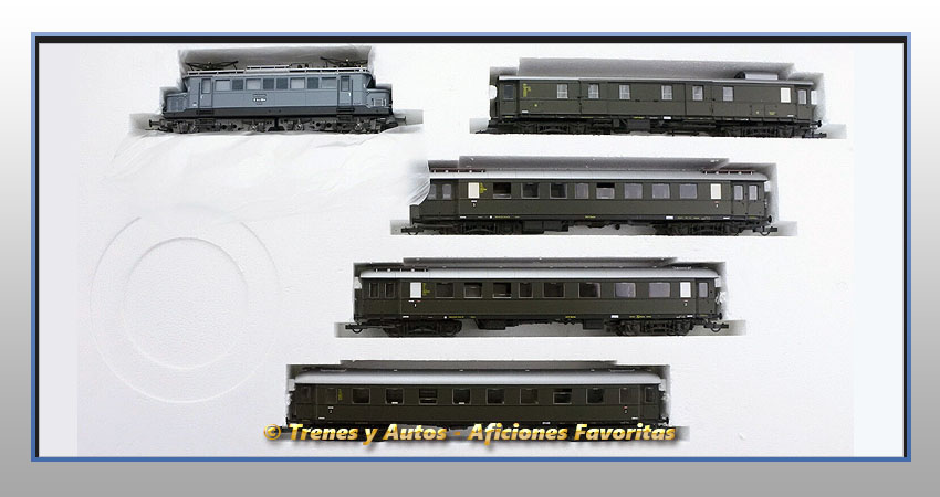 Set tren pasajeros Locomotora eléctrica E44 - DRG